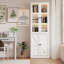 Bibliothèque standard H 70,9 po x l 23,6 po avec porte en verre-1574071343