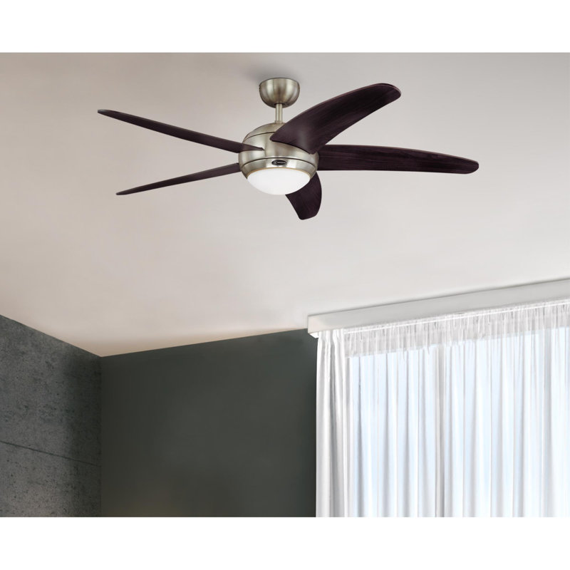 Ventilateur de plafond standard à DEL à 5 pales de 56 po avec télécommande et ensemble d'éclairage inclus Bendan