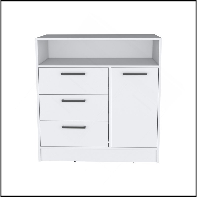Commode compacte Omaha, Blanc