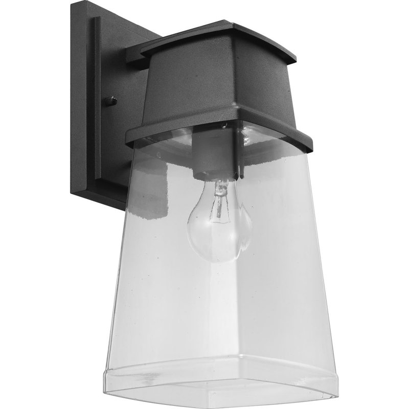 Wall Light, Black, 14.25" H x 6.75" W x 8.25" D