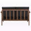 Revêtement en similicuir noir 2 places Dereham, H 29,35 po x l 49,73 po x P 32,95 po