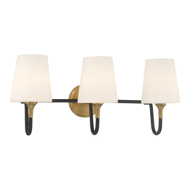 Meuble-lavabo 3 lumières 24,5 po Brienne, Trois lumières, H 10,75 po x l 24,5 po x P 9 po
