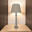 Modern Brailyn 32 Solid Wood Table Lamp with Fabric Shade – Country Style Bedside Lamp with Washed Wood Finish for Home