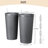 Tall Planter Box Set of 2- Large Indoor and Outdoor Planters for Front Porch and Patio-504547666