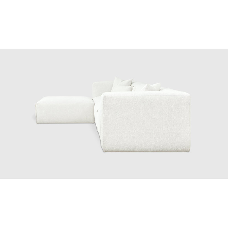 Nest Modular 4-PC Sectional, Bone Boucle