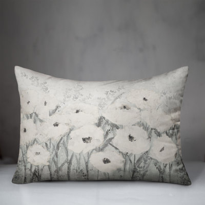 Floral Reversible Throw Pillow