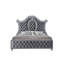 Tête de lit capitonnée 1pc avec revêtement luxueux et garniture cloutée complexe à motif de losanges-1828850739