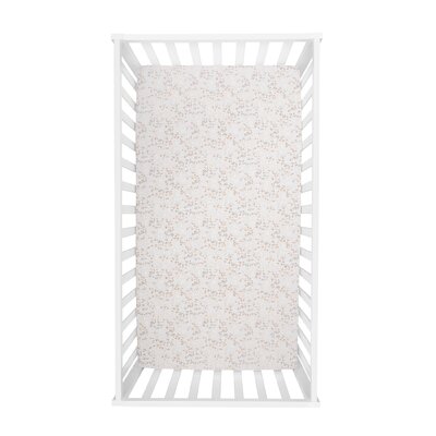 Otto Pink, White Animals 2 - Piece Standard Crib Sheet Set