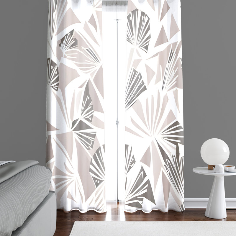 Beonca Semi Sheer Curtain Pair, 20" W x 52" L