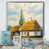 Impression argent sur toile encadrée