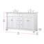 Ensemble de meuble-lavabo double 60 po Lydie-881145651-877026567