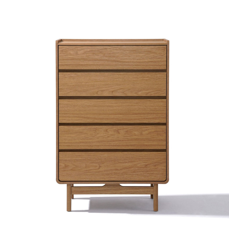 48.5'' H 5-Drawer Dresser, Modern Storage Dresser Chest for Bedroom Living Room
