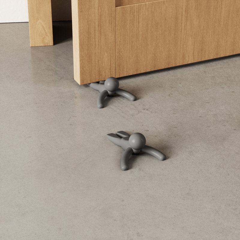 Charcoal Buddy Figurine Door Stop Set of 2