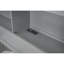 Lit plateforme double avec lit gigogne, tiroirs et prises USB, gris