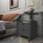 Coney 20" Nightstand in Charcoal Gray (2-Drawer)-603487769