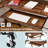 Mamurjon L-Shaped Metal Base Computer Desk with Power Outlet-1300999307
