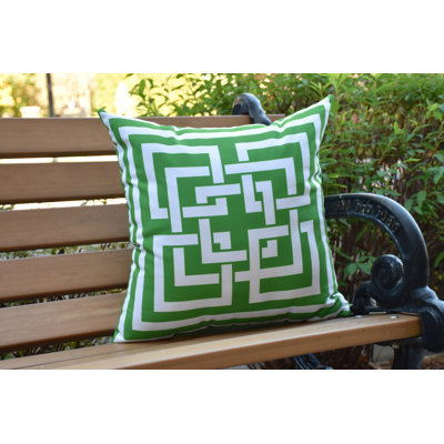 Nantucket Geometric Outdoor Reversible Throw Pillow