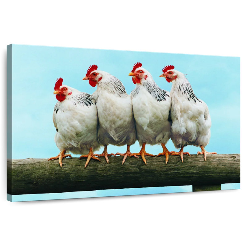 Brampt Chicken Friends, 8" H x 12" W