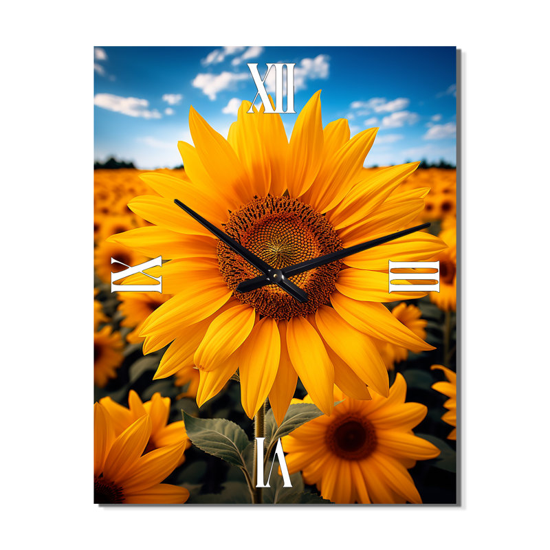 Horloge murale jaune, Petit