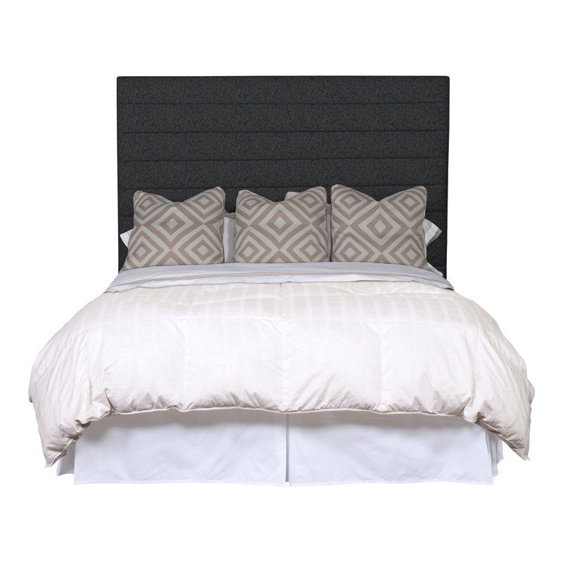 Kelsey King Upholstered Panel Headboard, Ian Lagoon
