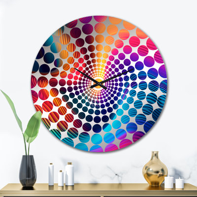 Gayathri - Abstract Modern Waves Wall Clock