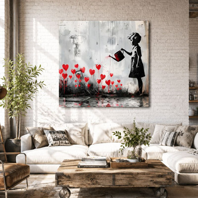 Peinture décorative sur toile