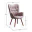 Fauteuil d'appoint capitonné Doarnin, chaise rembourrée simple, chaise de salle à manger-111779812