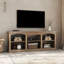  Meuble télé Farmhouse pour téléviseur de 75/80 po, centre de divertissement avec tablette réglable, grande console de télévision pour le salon-702426710-702426711
