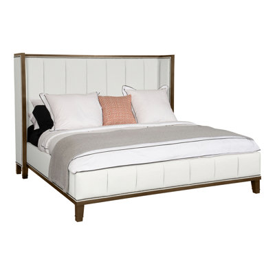 Mattingly Upholstered Wingback Bed