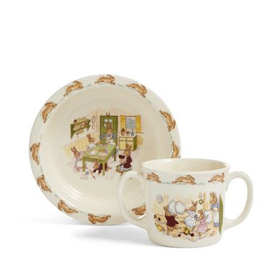 Bunnykins Nurseryware Baby Bowl and Handle Mug