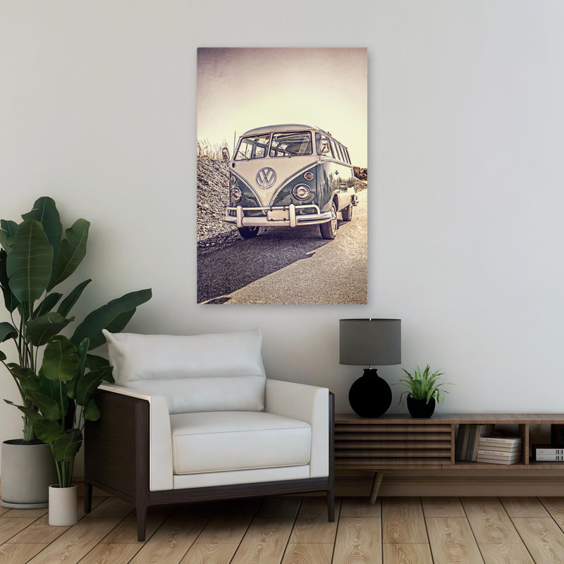 Surfers Vintage Vw Bus - Paysages, Photographie, Voitures, Transport, Art, H 36 po x l 24 po