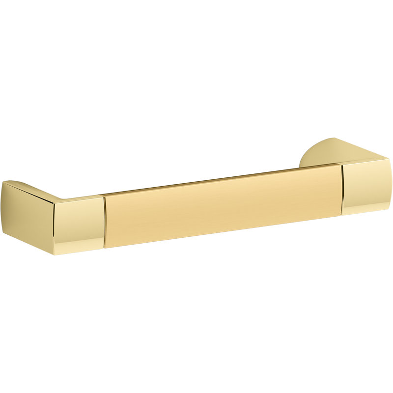 Seer 4½-In Cabinet Pull, Brushed Brass