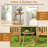 1 PCS Teak Wood Side Table Round Sofa End Table with Slatted Tabletop Nightstand