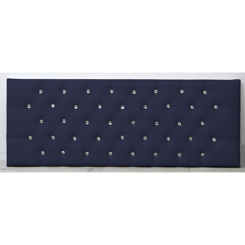 Pamphilos Upholstered Headboard, Small Double (4'), Blue