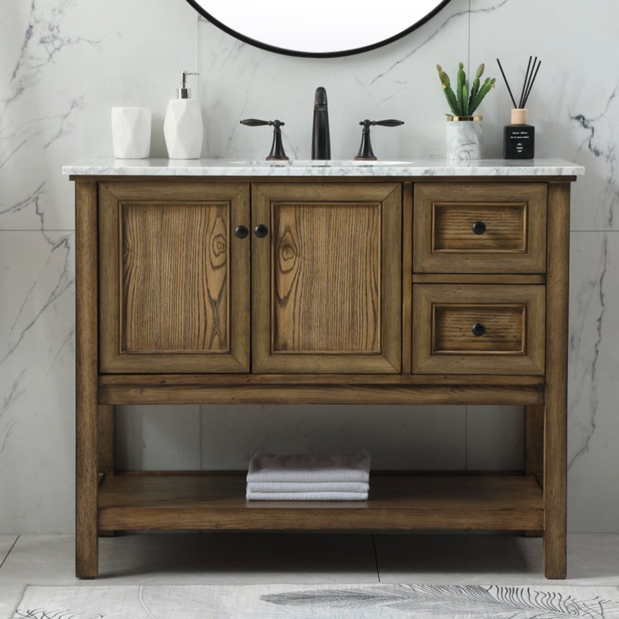 Bonsai 42'' Single Bathroom Vanity, Driftwood