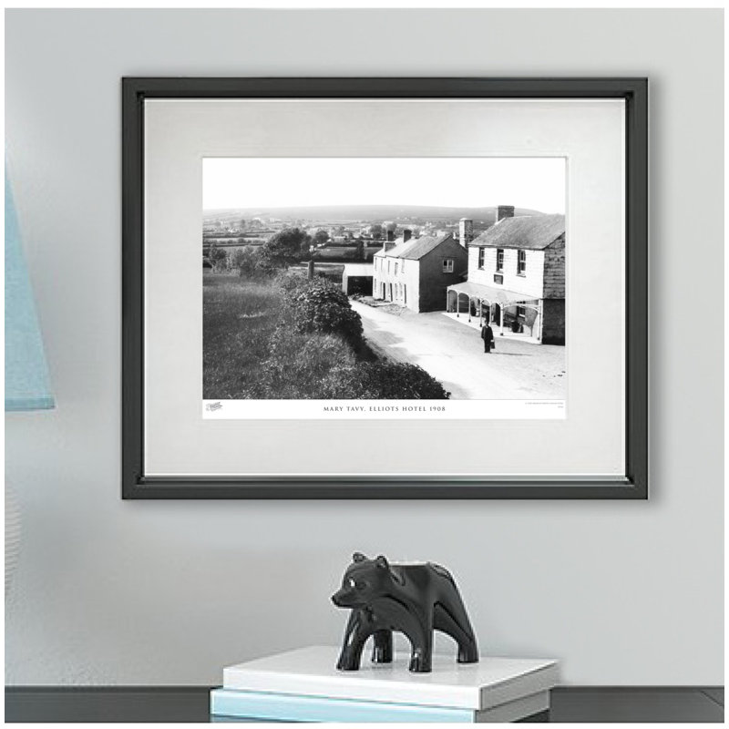 Mary Tavy, Elliots Hotel 1908 by Francis Frith - Single Picture Frame Print, 45cm H x 60cm W x 2.3cm D