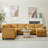 7-Piece Upholstered Corduroy Sectional-1228022343