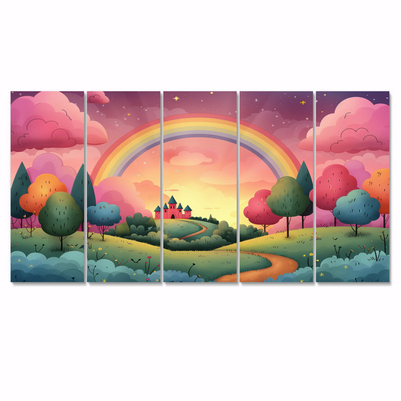 Ensemble de salon chambre d'enfant Rainbow Fantasy Castle, H 32 po x l 80 po