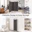 Foulger 221 cm W x 188 cm H 4 - Panel Steel Folding Room Divider-1938635275