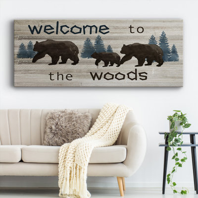 «Bears Welcome», reproduction sur toile tendue