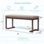 Banc rembourré moderne avec structure en métal, banc d'intérieur pour entrée, couloir, salon, salle à manger, chambre à coucher, moderne et décoratif-1242498988