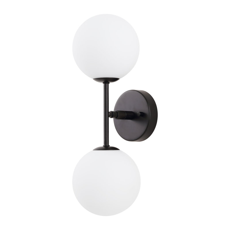 Jaina 2 - Light Armed Sconce, Black