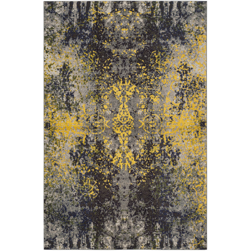Mckee Performance Abstract Rug, Rectangle 3' x 5'