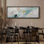 Aqua turquoise, décoration murale abstraite - grande impression sur toile encadrée pour chambre principale-1909934775-1909933385