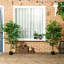 Ensemble de 2 ficus artificiels en pot-1996920194