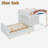 Bunk Bed With Upholstered Guardrail, Drawers, Wardrobe And Built-in Hanging Rod-995232727