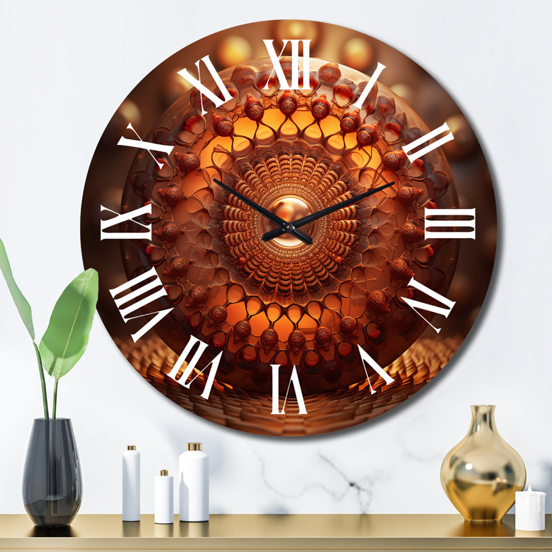 Horloge murale mauve et rose, Grand