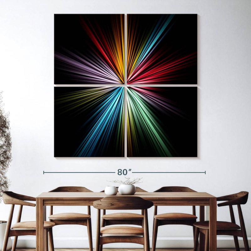 Avery Radial Rainbow, H 74 po x l 74 po