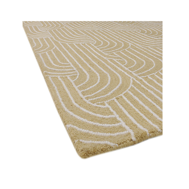 Tapis en laine / coton touffeté Deco, Tapis de couloir 2 pi 6 po x 7 pi