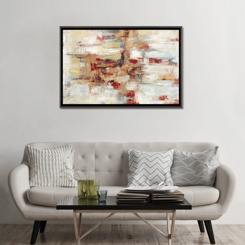 «Old Bridge Reminiscence Red» par Silvia Vassileva - reproduction d'art, H 32 po x l 48 po x P 1,5 po, Pas de tapis